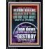 OVERTHROW THEIR ALTARS AND BREAK THEIR PILLARS  Custom Wall Scriptural Art  GWAMEN11833  "25x33"