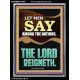 LET MEN SAY AMONG THE NATIONS THE LORD REIGNETH  Custom Inspiration Bible Verse Portrait  GWAMEN11849  