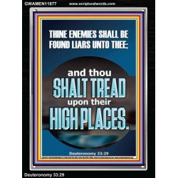 THINE ENEMIES SHALL BE FOUND LIARS UNTO THEE  Printable Bible Verses to Portrait  GWAMEN11877  