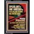 SPEAK TO ONE ANOTHER IN PSALMS AND HYMNS AND SPIRITUAL SONGS  Ultimate Inspirational Wall Art Picture  GWAMEN11881  "25x33"