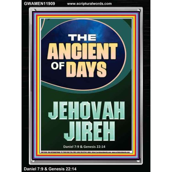 THE ANCIENT OF DAYS JEHOVAH JIREH  Unique Scriptural Picture  GWAMEN11909  