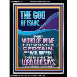 EVERY WORD OF MINE IS CERTAIN SAITH THE LORD  Scriptural Wall Art  GWAMEN11973  "25x33"