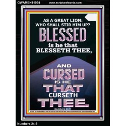 BLESSED IS HE THAT BLESSETH THEE  Encouraging Bible Verse Portrait  GWAMEN11994  "25x33"