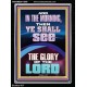 YOU SHALL SEE THE GLORY OF THE LORD  Bible Verse Portrait  GWAMEN11999  