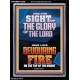 THE SIGHT OF THE GLORY OF THE LORD WAS LIKE DEVOURING FIRE  Christian Paintings  GWAMEN12000  