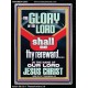 THE GLORY OF THE LORD SHALL BE THY REREWARD  Scripture Art Prints Portrait  GWAMEN12003  