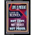LOVE IS PATIENT AND KIND AND DOES NOT ENVY  Christian Paintings  GWAMEN12005  "25x33"