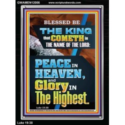 PEACE IN HEAVEN AND GLORY IN THE HIGHEST  Contemporary Christian Wall Art  GWAMEN12006  "25x33"
