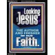 LOOKING UNTO JESUS THE FOUNDER AND FERFECTER OF OUR FAITH  Bible Verse Portrait  GWAMEN12119  