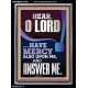 O LORD HAVE MERCY ALSO UPON ME AND ANSWER ME  Bible Verse Wall Art Portrait  GWAMEN12189  