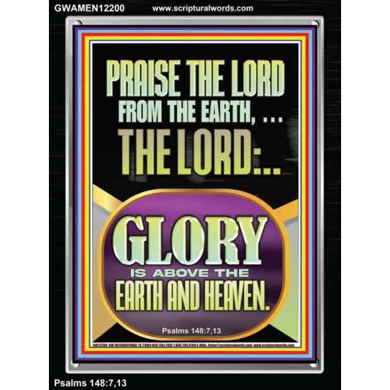 PRAISE THE LORD FROM THE EARTH  Contemporary Christian Paintings Portrait  GWAMEN12200  