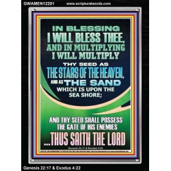 IN BLESSING I WILL BLESS THEE  Contemporary Christian Print  GWAMEN12201  "25x33"