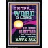 I HOPE IN THY WORD O LORD  Scriptural Portrait Portrait  GWAMEN12207  "25x33"