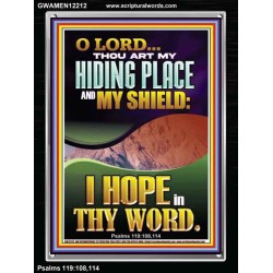 THOU ART MY HIDING PLACE AND SHIELD  Religious Art Portrait  GWAMEN12212  "25x33"