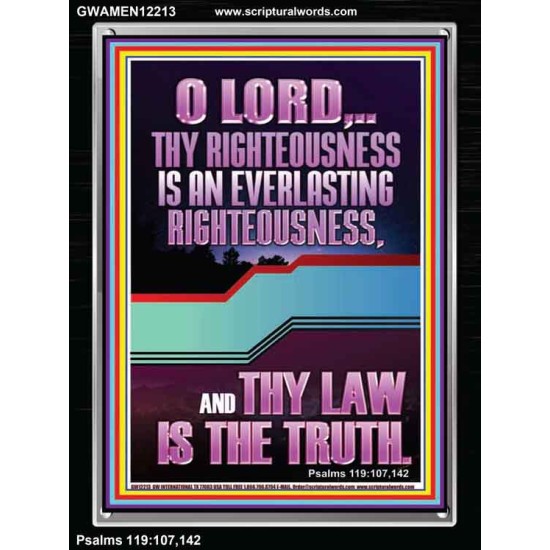 THY LAW IS THE TRUTH O LORD  Religious Wall Art   GWAMEN12213  