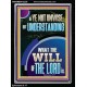 UNDERSTAND WHAT THE WILL OF THE LORD IS  Sanctuary Wall Picture Portrait  GWAMEN12228  