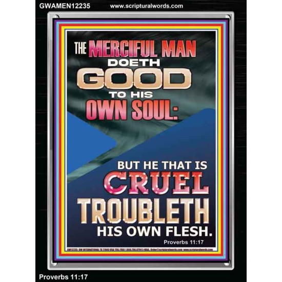 MERCIFUL MAN DOETH GOOD TO HIS OWN SOUL  Church Portrait  GWAMEN12235  