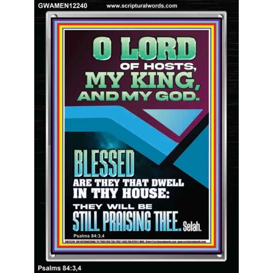 BLESSED ARE THEY THAT DWELL IN THY HOUSE  Christian Paintings  GWAMEN12240  