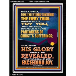 THE FIERY TRIAL WHICH IS TO TRY YOU  Christian Paintings  GWAMEN12259  "25x33"