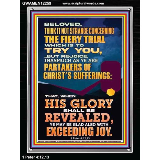 THE FIERY TRIAL WHICH IS TO TRY YOU  Christian Paintings  GWAMEN12259  