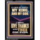LORD OF HOSTS MY KING AND MY GOD  Christian Art Portrait  GWAMEN12279  