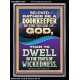 RATHER BE A DOORKEEPER IN THE HOUSE OF GOD THAN IN THE TENTS OF WICKEDNESS  Scripture Wall Art  GWAMEN12283  