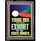 YOUNG MEN BE SOBERLY MINDED  Scriptural Wall Art  GWAMEN12285  