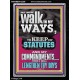 WALK IN MY WAYS AND KEEP MY COMMANDMENTS  Wall & Art Décor  GWAMEN12296  