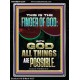 BY THE FINGER OF GOD ALL THINGS ARE POSSIBLE  Décor Art Work  GWAMEN12304  
