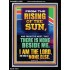 FROM THE RISING OF THE SUN AND THE WEST THERE IS NONE BESIDE ME  Affordable Wall Art  GWAMEN12308  "25x33"