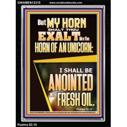 MY HORN SHALT THOU EXALT   Custom Contemporary Christian Wall Art  GWAMEN12315  "25x33"