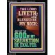 BLESSED BE MY ROCK GOD OF MY SALVATION  Bible Verse for Home Portrait  GWAMEN12353  