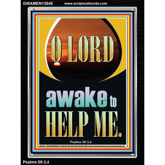 O LORD AWAKE TO HELP ME  Unique Power Bible Portrait  GWAMEN12645  