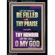 LET MY MOUTH BE FILLED WITH THY PRAISE O MY GOD  Righteous Living Christian Portrait  GWAMEN12647  