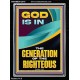 GOD IS IN THE GENERATION OF THE RIGHTEOUS  Ultimate Inspirational Wall Art  Portrait  GWAMEN12679  
