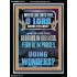 WHO IS LIKE UNTO THEE O LORD FEARFUL IN PRAISES  Ultimate Inspirational Wall Art Portrait  GWAMEN12741  "25x33"