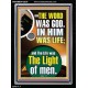 THE WORD WAS GOD IN HIM WAS LIFE  Righteous Living Christian Portrait  GWAMEN12938  