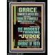 GRACE UNMERITED FAVOR OF GOD BE MODEST IN YOUR THINKING AND JUDGE YOURSELF  Christian Portrait Wall Art  GWAMEN13011  