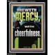 SHEWETH MERCY WITH CHEERFULNESS  Bible Verses Portrait  GWAMEN13012  