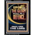 THE GLORY OF GOD SHALL BE THY DEFENCE  Bible Verse Portrait  GWAMEN13013  "25x33"