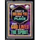 BE UNITED TOGETHER AS A LIVING PLACE OF GOD IN THE SPIRIT  Scripture Portrait Signs  GWAMEN13016  