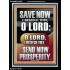 O LORD SAVE AND PLEASE SEND NOW PROSPERITY  Contemporary Christian Wall Art Portrait  GWAMEN13047  "25x33"