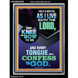 EVERY TONGUE WILL GIVE WORSHIP TO GOD  Unique Power Bible Portrait  GWAMEN9466  "25x33"