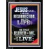 I AM THE RESURRECTION AND THE LIFE  Eternal Power Portrait  GWAMEN9995  "25x33"