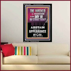 ABSTAIN FROM ALL APPEARANCE OF EVIL  Unique Scriptural Portrait  GWAMEN10009  "25x33"