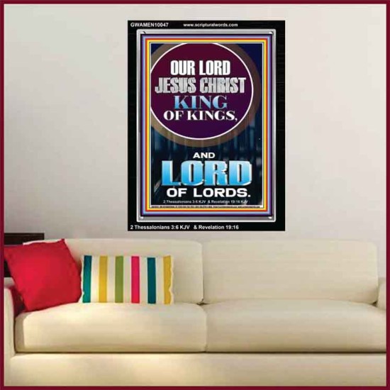 JESUS CHRIST - KING OF KINGS LORD OF LORDS   Bathroom Wall Art  GWAMEN10047  