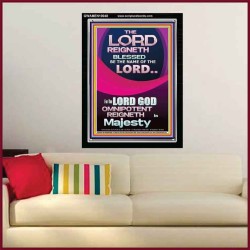 THE LORD GOD OMNIPOTENT REIGNETH IN MAJESTY  Wall Décor Prints  GWAMEN10048  "25x33"