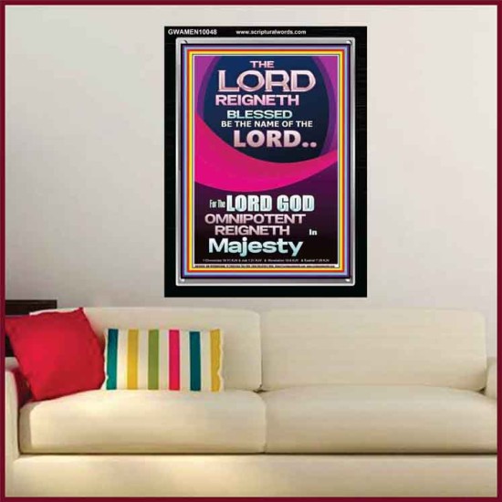THE LORD GOD OMNIPOTENT REIGNETH IN MAJESTY  Wall Décor Prints  GWAMEN10048  