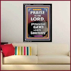 PRAISE GOD IN HIS SANCTUARY  Art & Wall Décor  GWAMEN10061  "25x33"