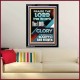 THE LORD GLORY IS ABOVE EARTH AND HEAVEN  Encouraging Bible Verses Portrait  GWAMEN11776  